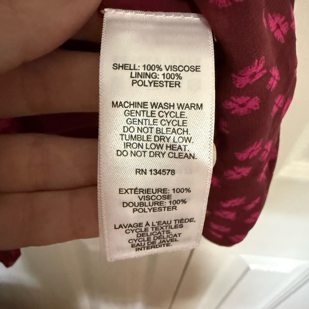Vineyard Vines Burgundy Long Sleeve Dress - Picture 5 of 5